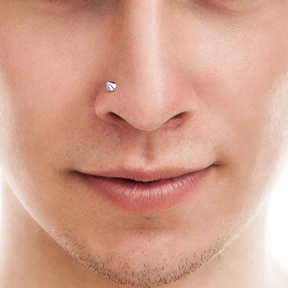 Nose Piercing High End Piercing Jewelry 14K Gold Top Spike