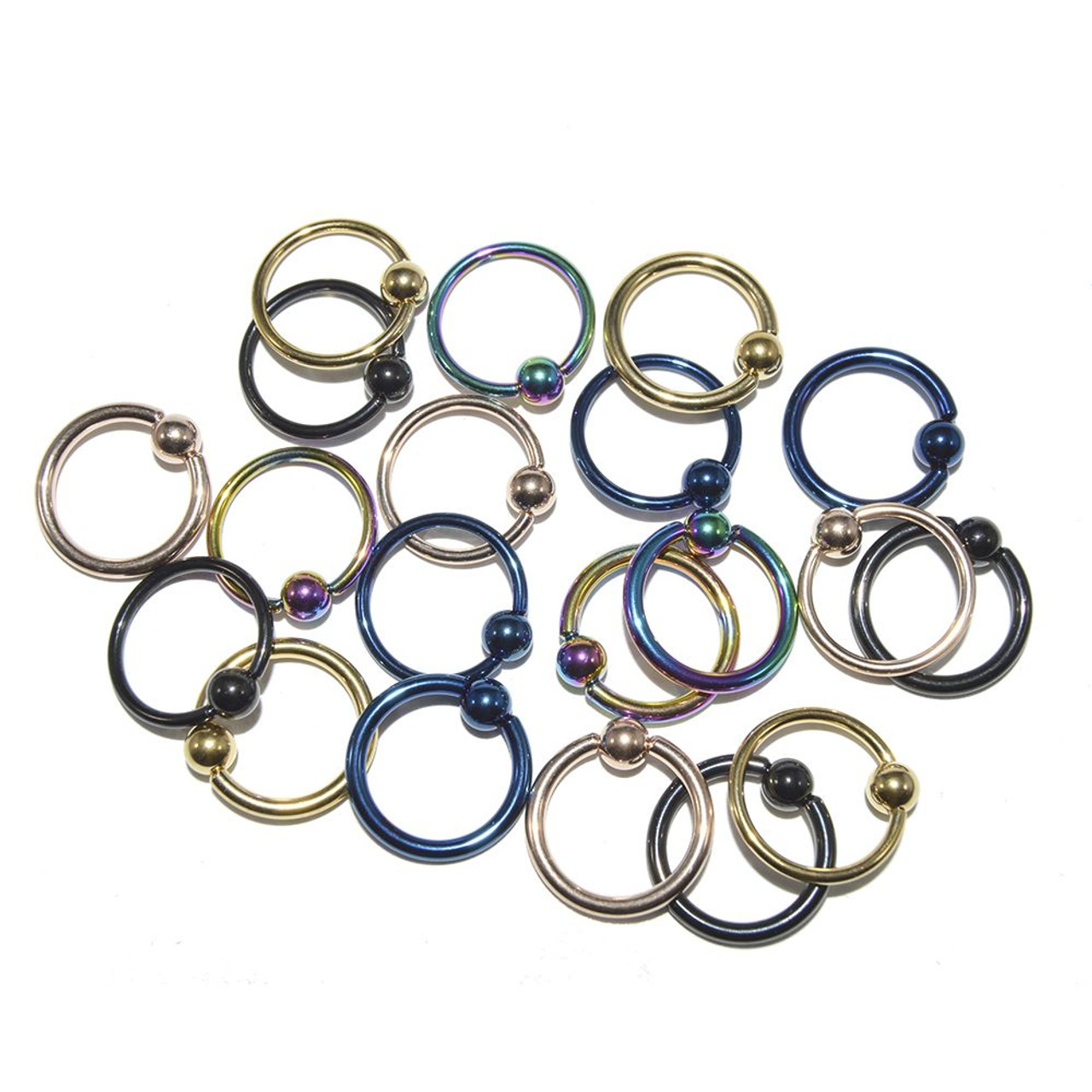 Titanium Captive Nipple Ring (16G - 14G)