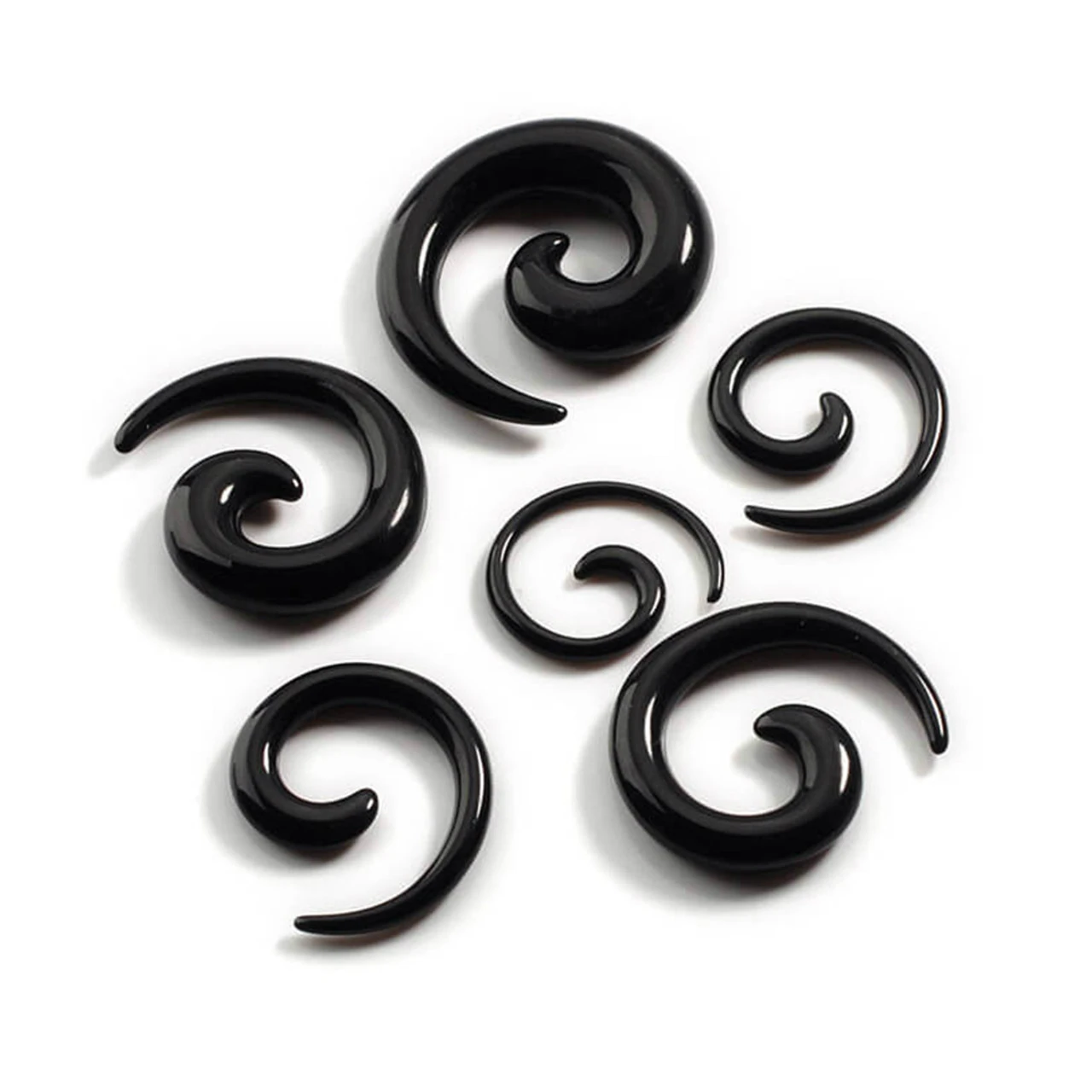 Kit D'étirement D'oreilles LLGL 54 Pièces - 14G à 00G - Acrylique Et Silicone - Cônes, Bouchons, Spirales