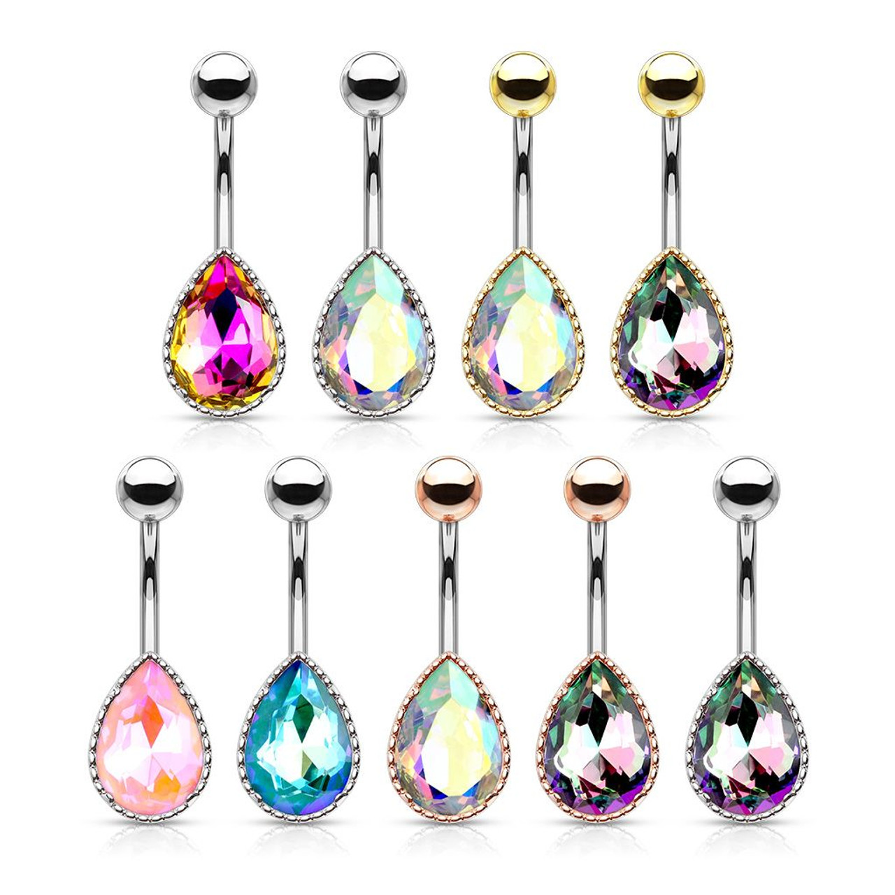 FIBO STEEL Clip on Belly Button Rings Fake Belly Nigeria | Ubuy