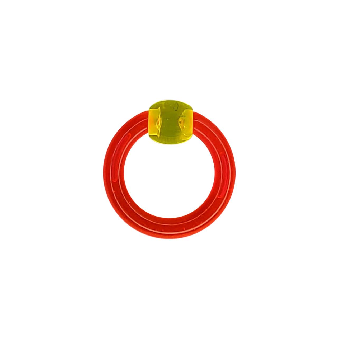 UV Neon Acrylic Circular 6 Gauge Captive Bead Ring Randomly