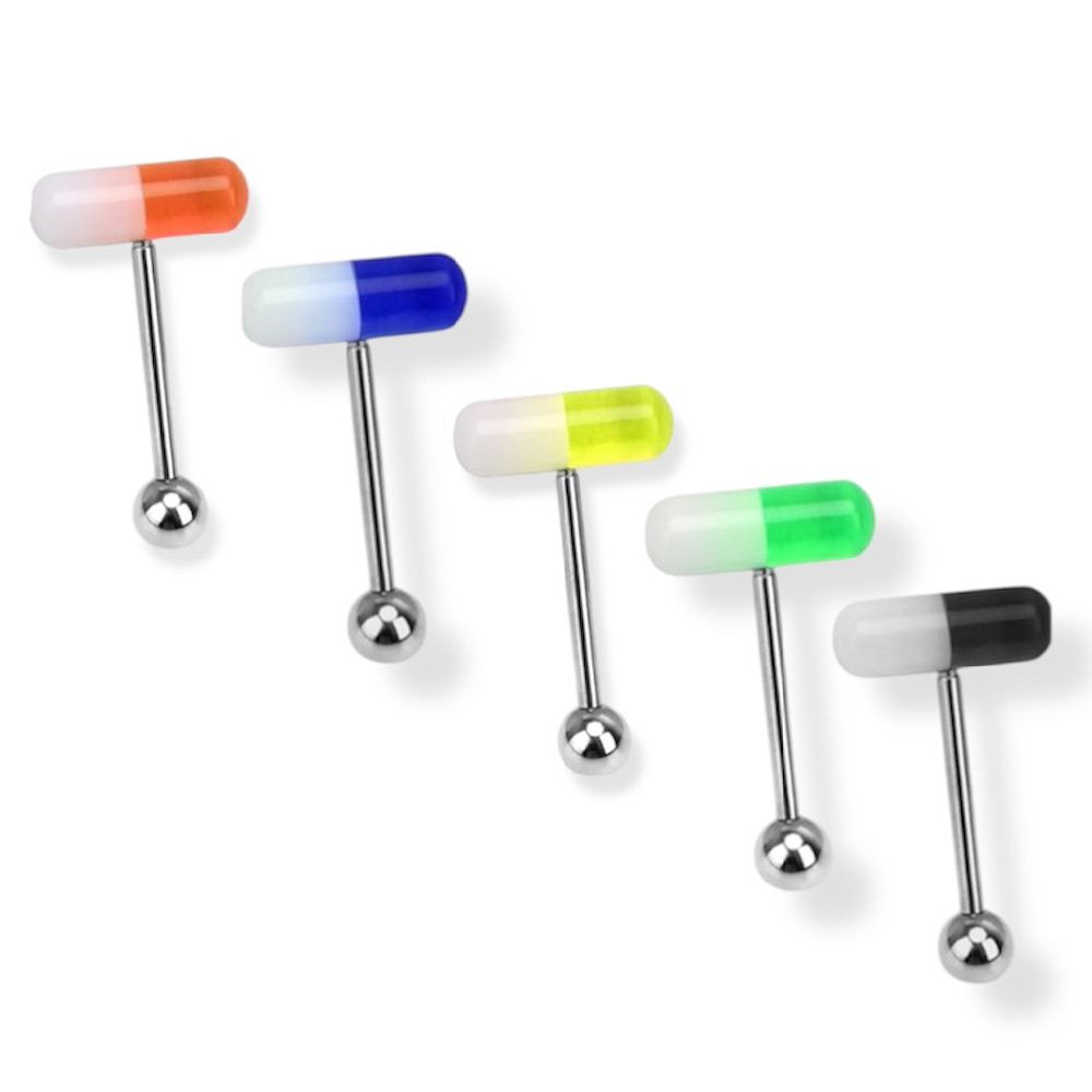 vibrating tongue cover 14G Vibrating Tongue Barbell – PiercedRepublic main image 1