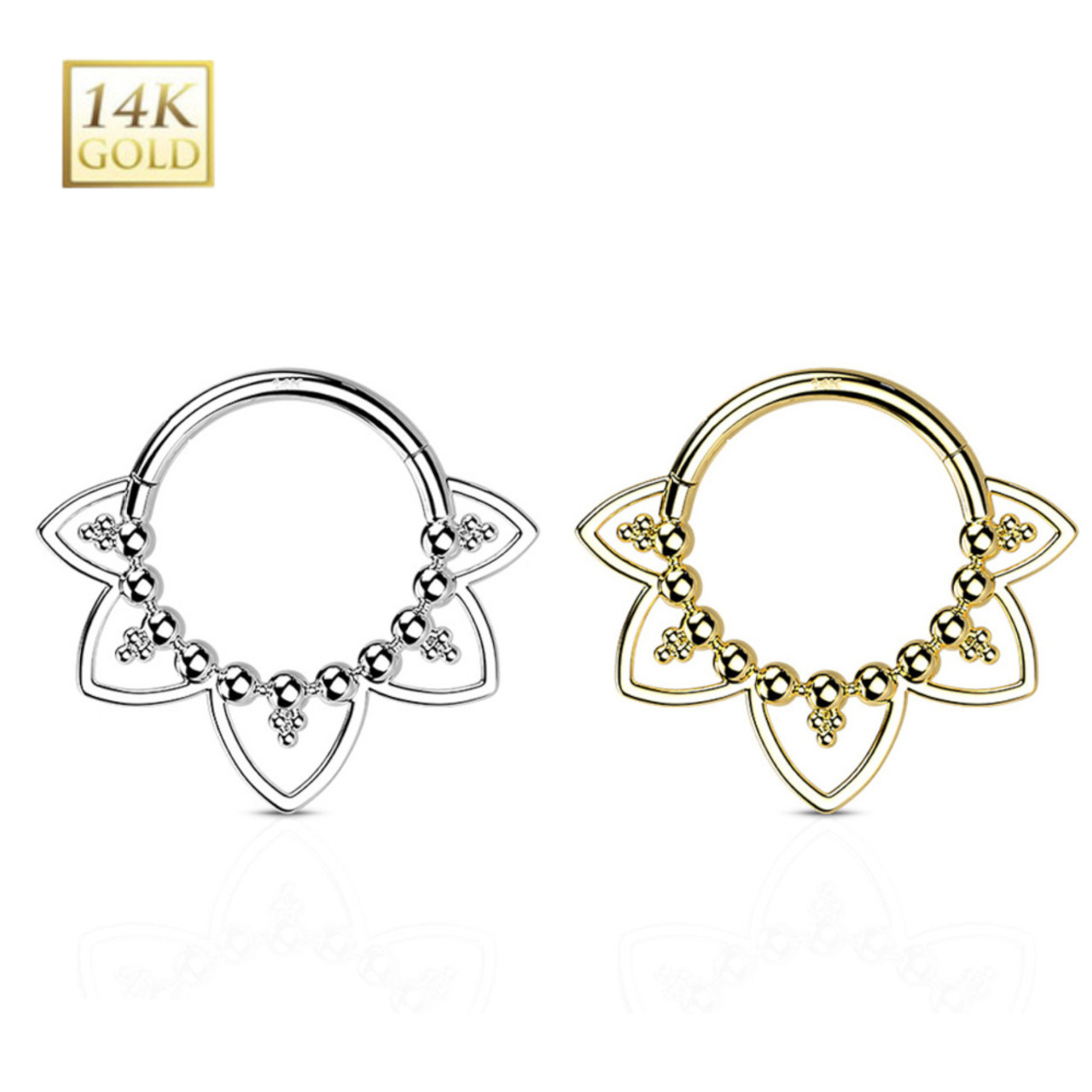 Filigree Heart Hinged Segment Ring