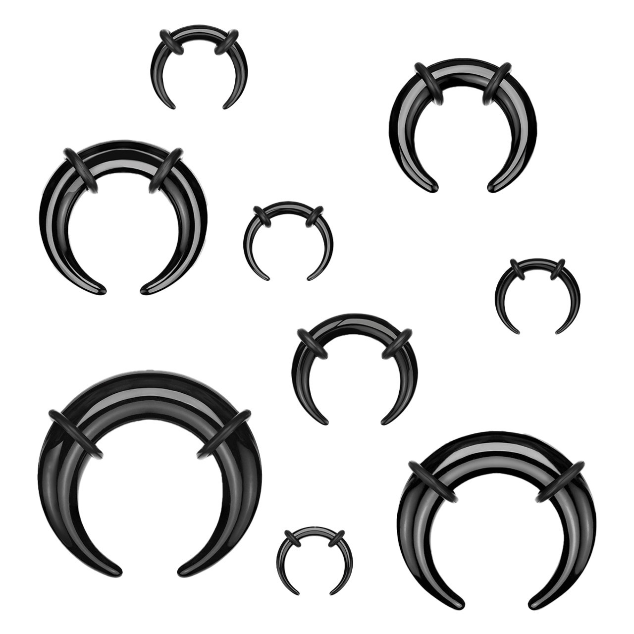 1 X Barella Marmorizzata Conica Bufalo Pincher Artiglio Espansore Strumento Per Allungare I Lobi E I Setti Delle Orecchie 3 Mm 4 Mm 5 Mm 6 Mm 8 Mm (pezzo Singolo) - Italia - Foto 13