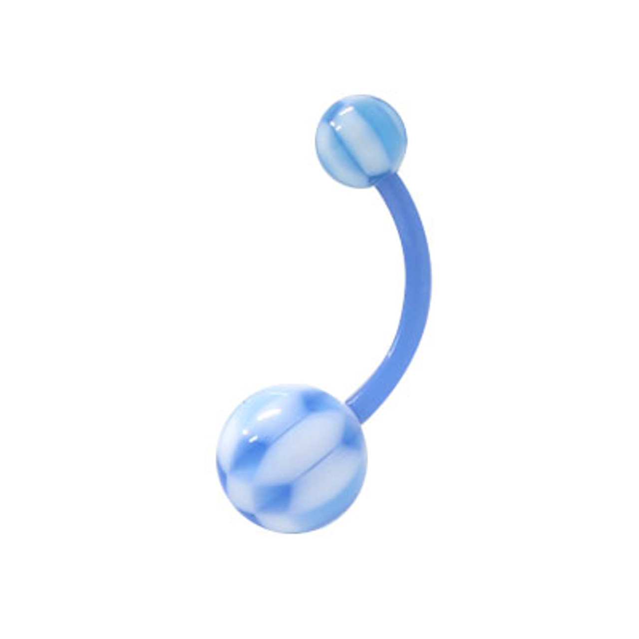 Bioplast PTFE Pregnancy Flexible Belly Barbell Crystal Ring 14 gauge 1 – I  Love My Piercings!