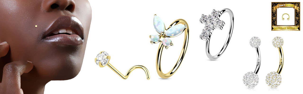 Can I wear gold jewelry in a new piercing?