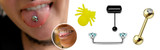 How many types of tongue piercings are there?