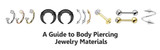 A Guide to Piercing Jewelry Materials