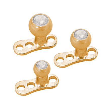 18 Colored Jeweled Dermal Tops