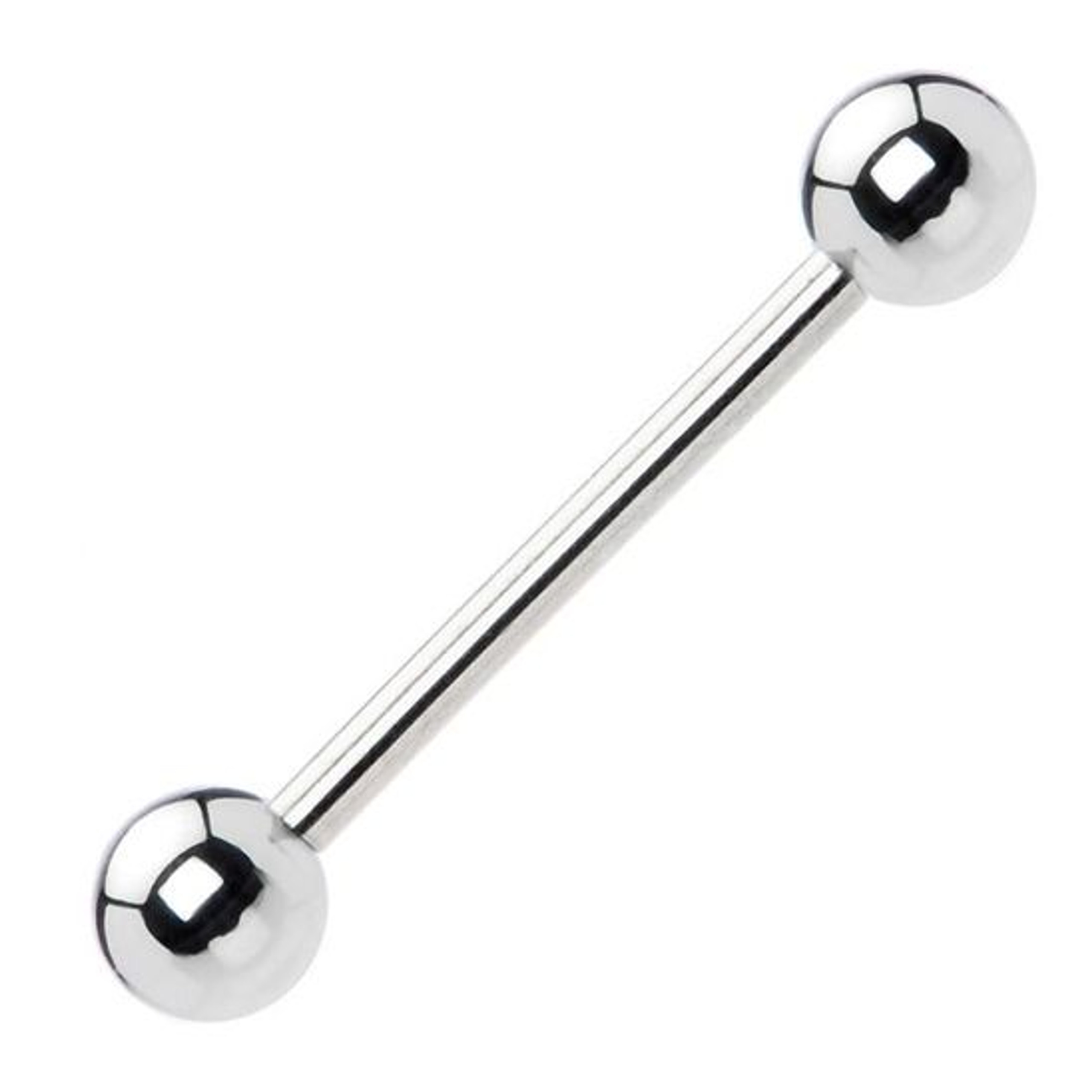 316L Surgical Steel Externally Threaded Straight Barbell 18ga 16ga 14ga