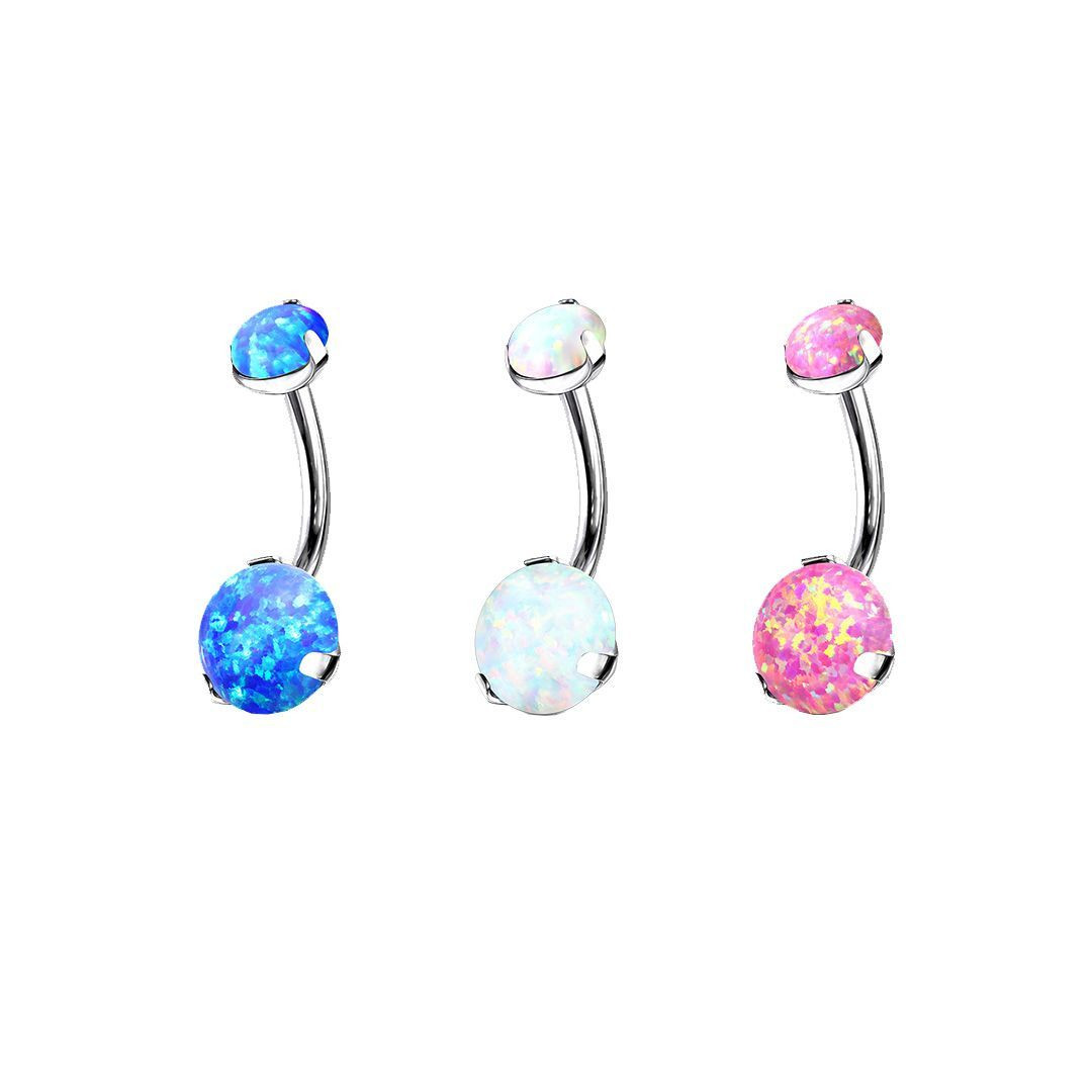 Solid Titanium Belly Button Ring 14ga