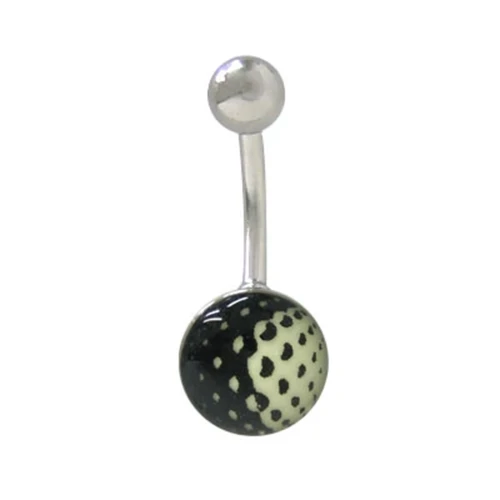 Glow In Dark Dot Belly Button Ring Piercing