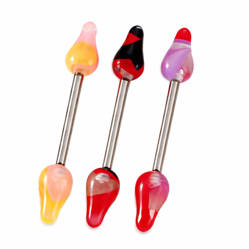 Acrylic Spike Nipple Barbells