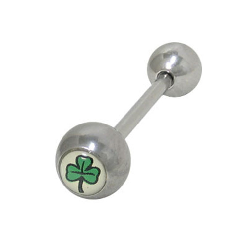 Shamrock Tongue Barbells Rings