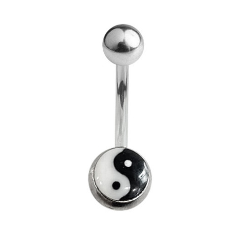 Yin Yang Logo Belly Button Rings