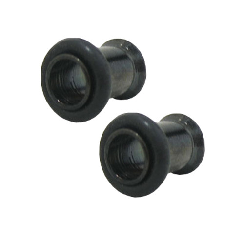 PVD Black Single Flare Tunnels