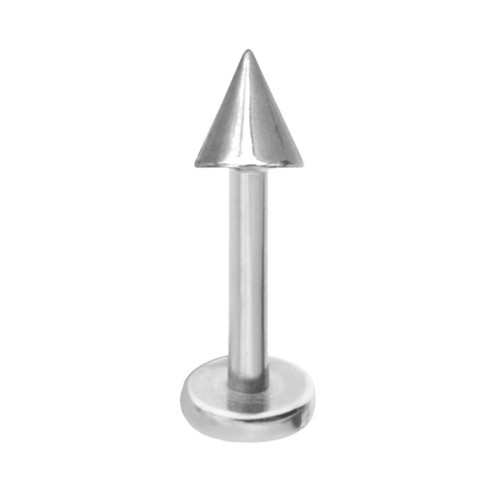 14G Spike Flat Disk Labret Studs