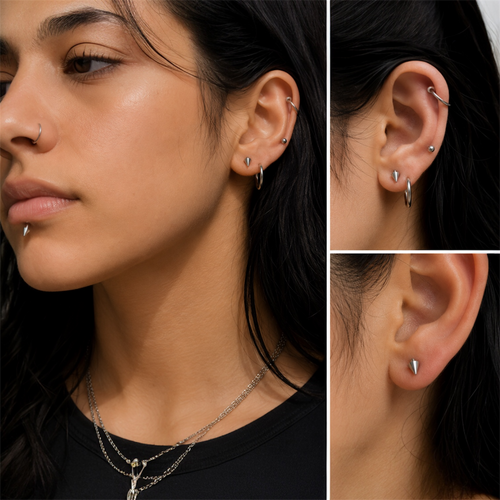 Spike Labret Studs Piercings
