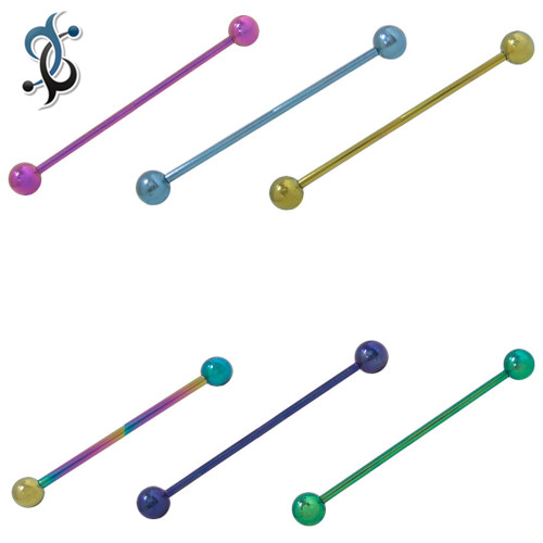 Scaffold Industrial Piercing Barbells 14G 38mm Sold Each