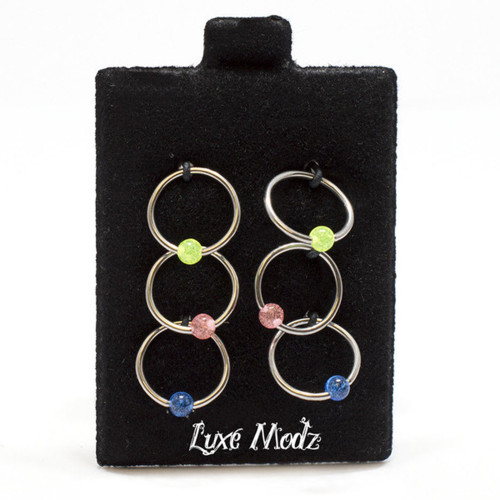 18G Acrylic Ball Captive Rings