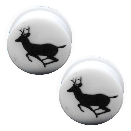 Jumping Deer White Silicone Ear Plugs