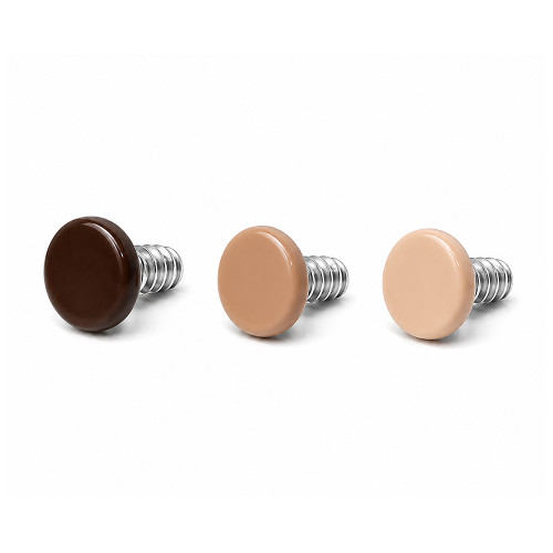 14G Internally Threaded Flesh Tone Disk Dermal Anchor Tops