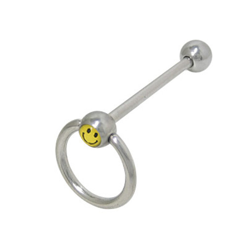 Door Knocker Smiley Face Tongue Barbell