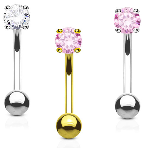 Solid Gold Curved Barbell Solid Gold Curved Barbell