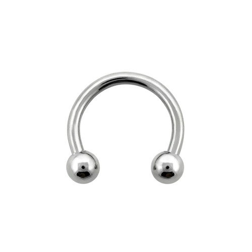 Sterilized  Horseshoe Ring Ethylene Oxide gas 316L Surgical Steel 16 Gauge with 3mm Balls