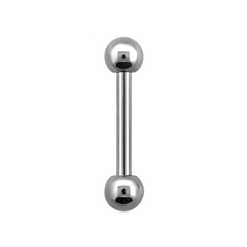 Sterilized Barbell Tongue Ring Ethylene Oxide Gas Titanium Grade 23 14 Gauge with 6mm Balls