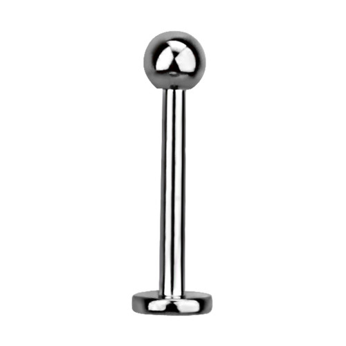 16G Sterilized Titanium Ball Labret Flat Back Studs