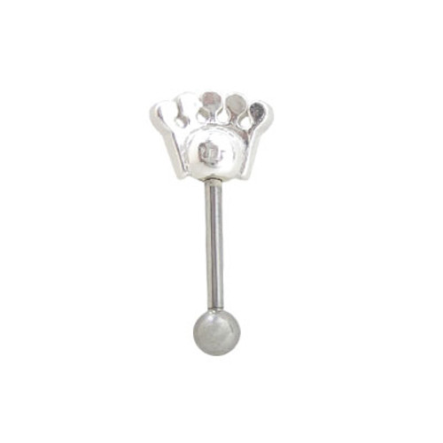 Eyebrow Ring 316L surgical steel with crown design