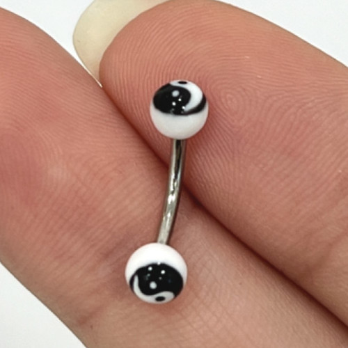 Yin Yang Eyebrow Barbell