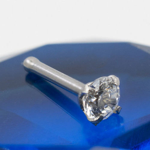 Top Diamond Prong Set Nose Stud