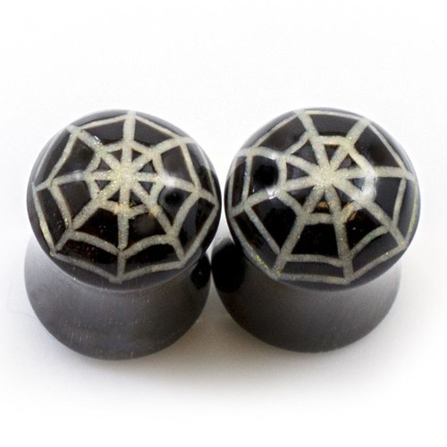 Spider Web Plugs Ear Gauges Spider Web Plugs Ear Gauges