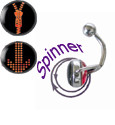 Zipper Spinner 14 gauge Belly Button Ring