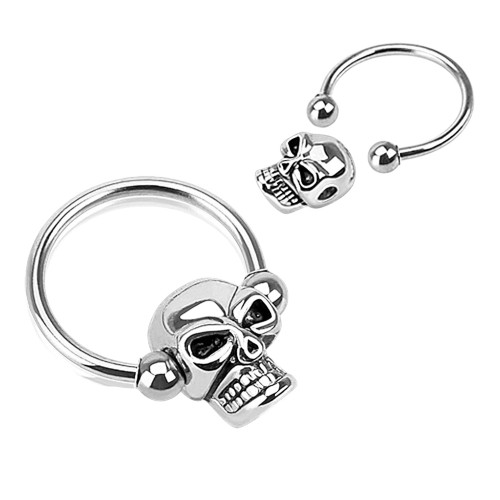 Skull Captive Bead Ring