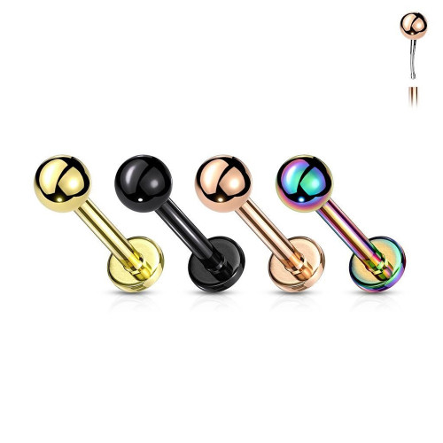 Titanium Push In Balls Labret Studs