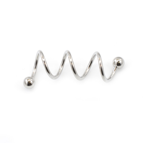 Industrial Barbell with Multiple Spirals Design 14g 36mm