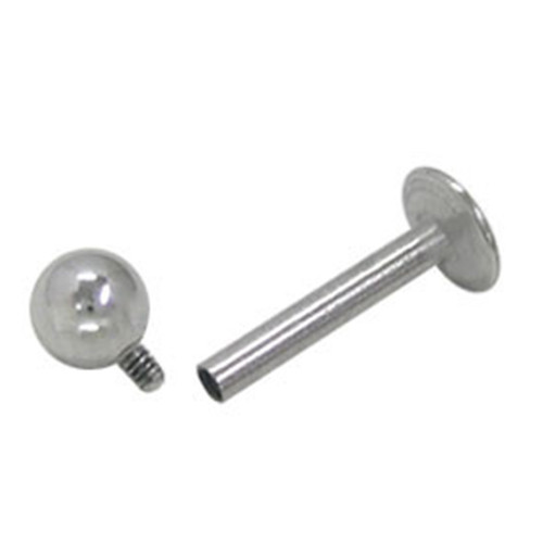 14G Ball Flat Back Studs Labret