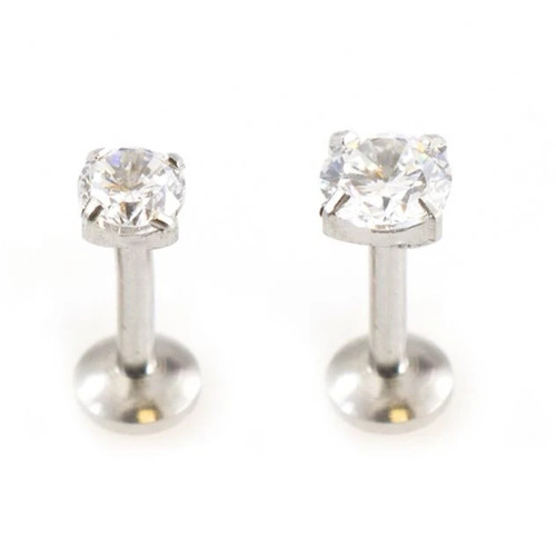 Zirconia Labret Studs