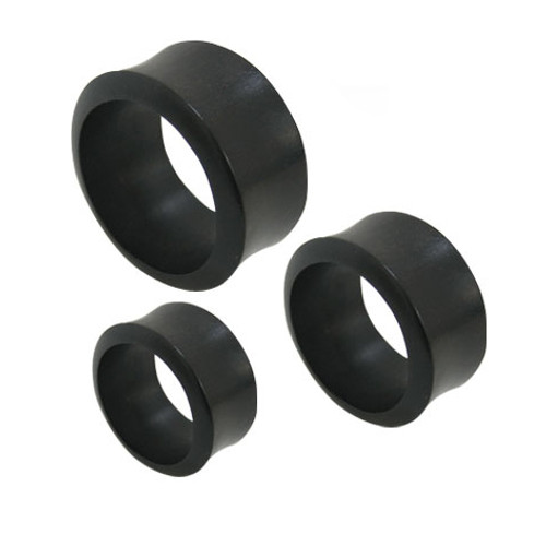 Pair of (11mm up to 19mm) Large Gauge Double Flare Tunnel Design Black Wood Ear Plug 