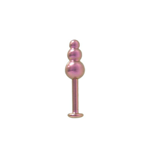 Pink 16 gauge Solid Titanium Labret Lip Jewelry