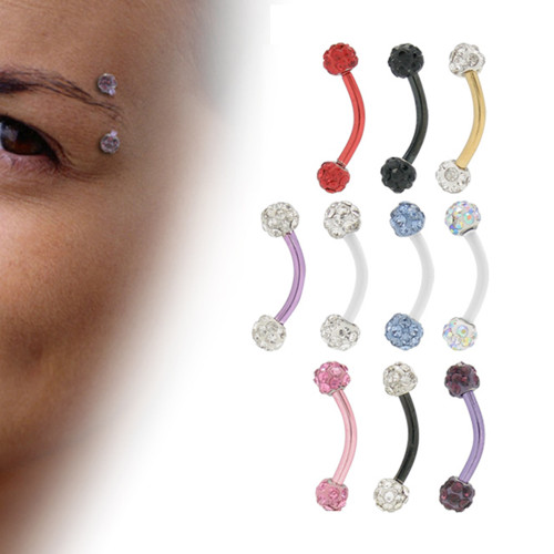 16G Ferido Ball Curved Barbells