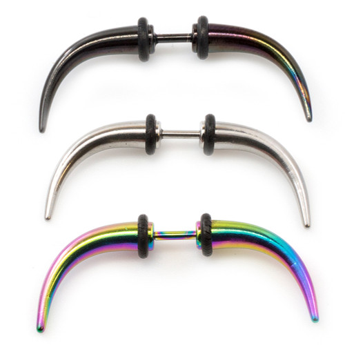 Septum Ring with Bull Horn Design 16G-OUT OF STOCK