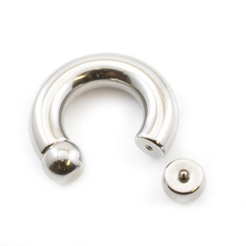 Titanium Ball Ends Horseshoe Rings Circular Barbells