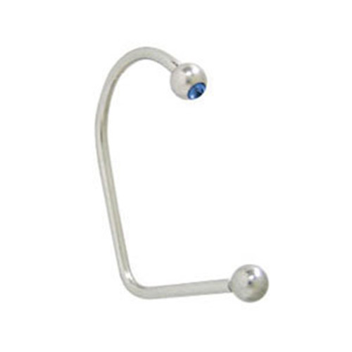 Blue CZ Lippy Loop Labret Lip Piercings