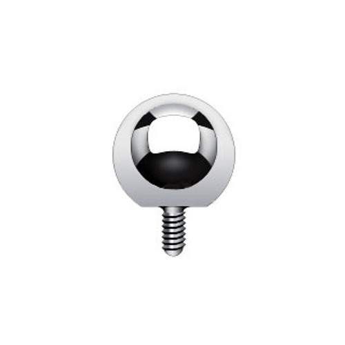 Titanium Ball for Internally Threaded Micro Dermal Anchors 14 or 16 Gauge