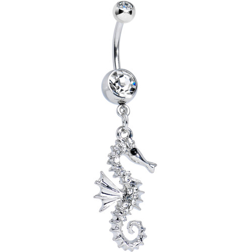 Dangle Seahorse Belly Button Rings Dangle Seahorse Belly Button Rings