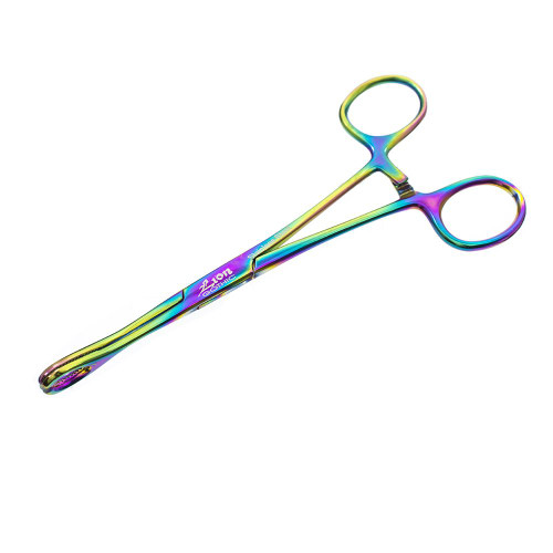 LionGothic Slotted Forceps Tool Surgical Steel Multicolor Anodized - Out Of Stock